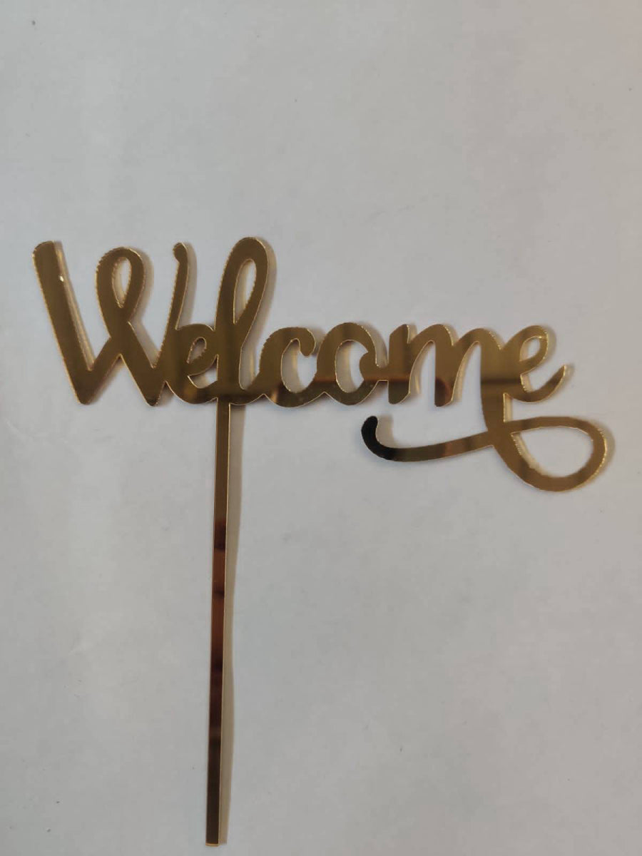 Welcome Cake Topper