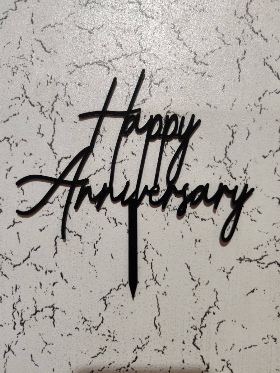 Happy Anniversary  Acrylic cake Topper RT00231