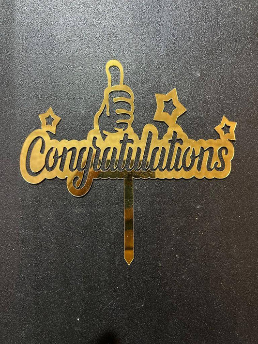 Congratulations Cake Topper RT00292