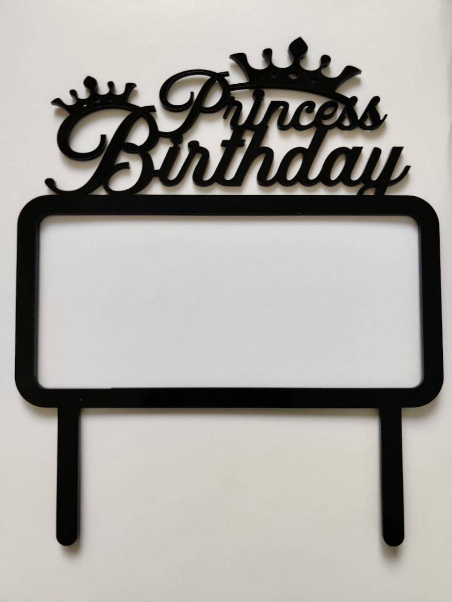 Princess  Frame Acrylic Topper