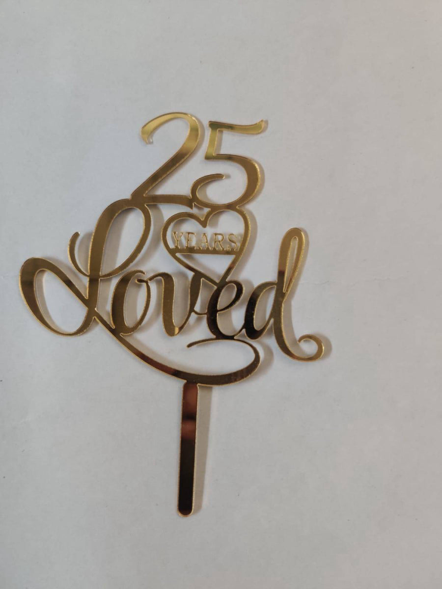 25 Love  Cake Topper