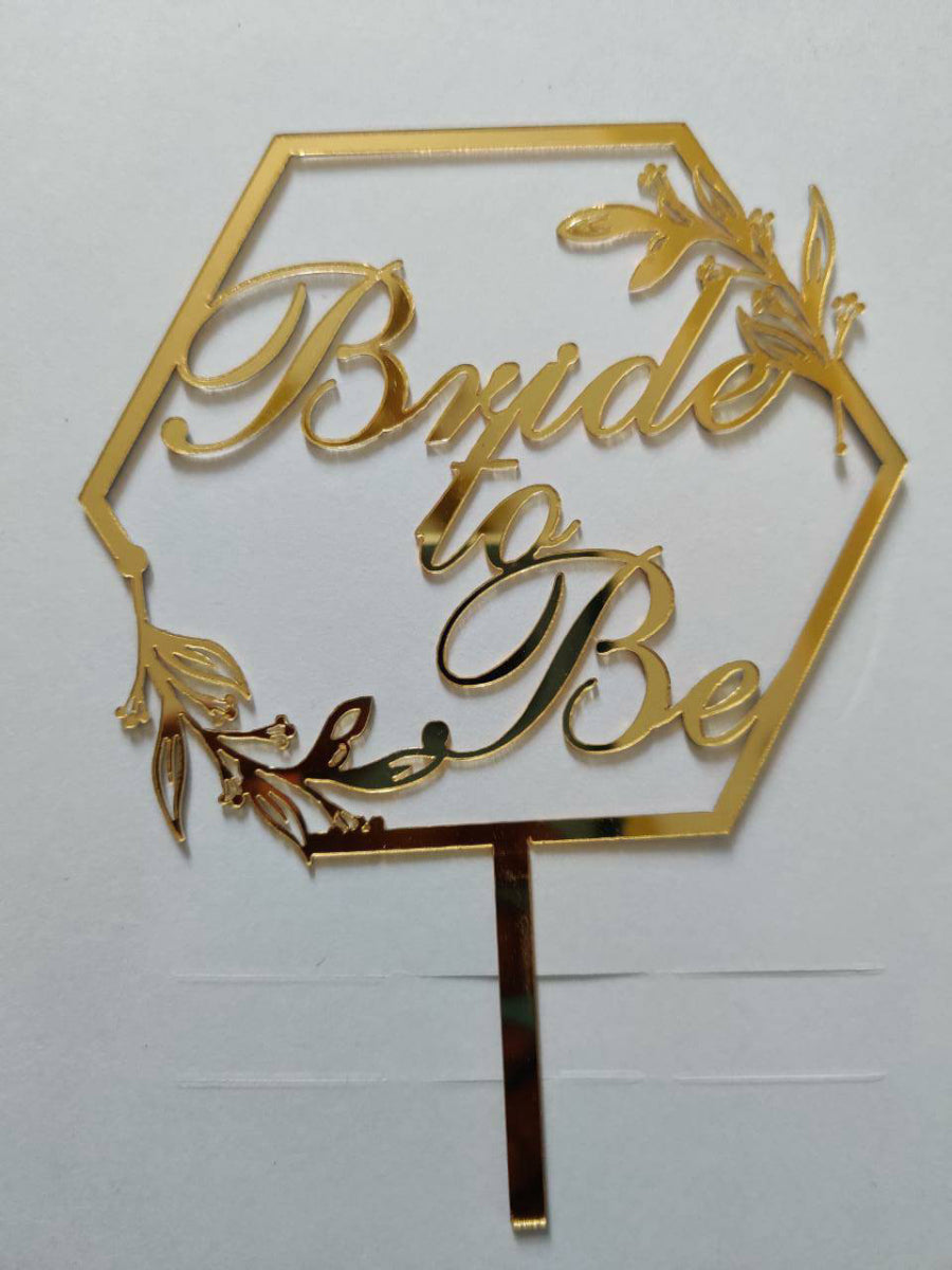 Acrylic Bride to be Topper RT00006