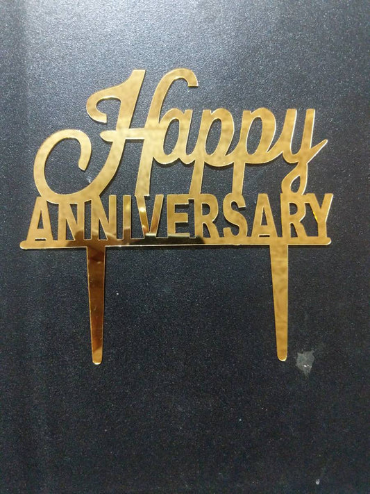 Happy Anniversary Cake Topper RT00281