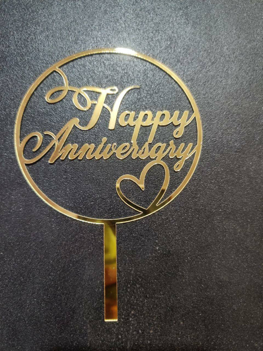 Happy Anniversary Cake Topper  RT00234