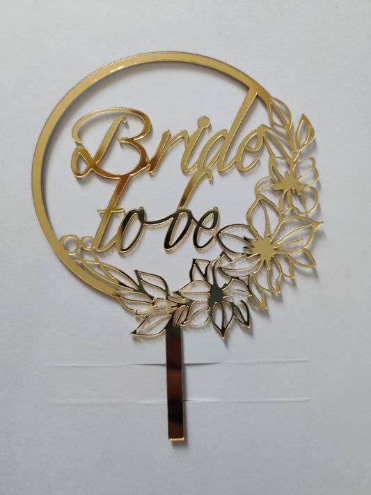 Acrylic Bride to be Topper RT00009