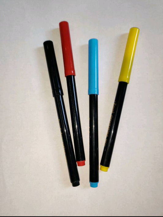 Edible Color Marker Pen set of 4  With Black