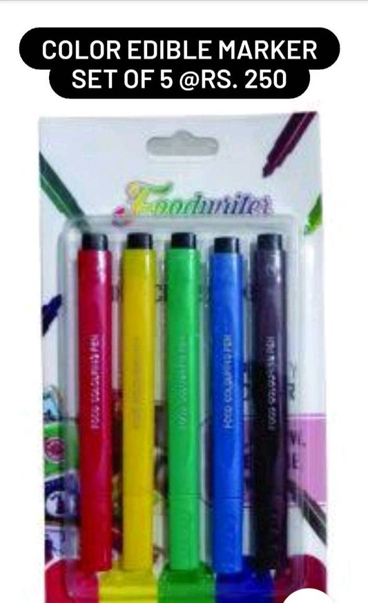 Edible Marker Pen set of 5