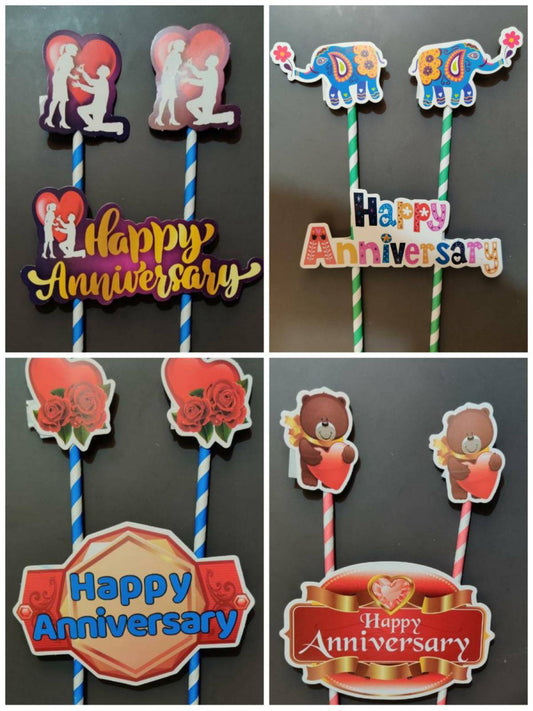 10 Inch Cake Topper Random Design (Pack of 5)