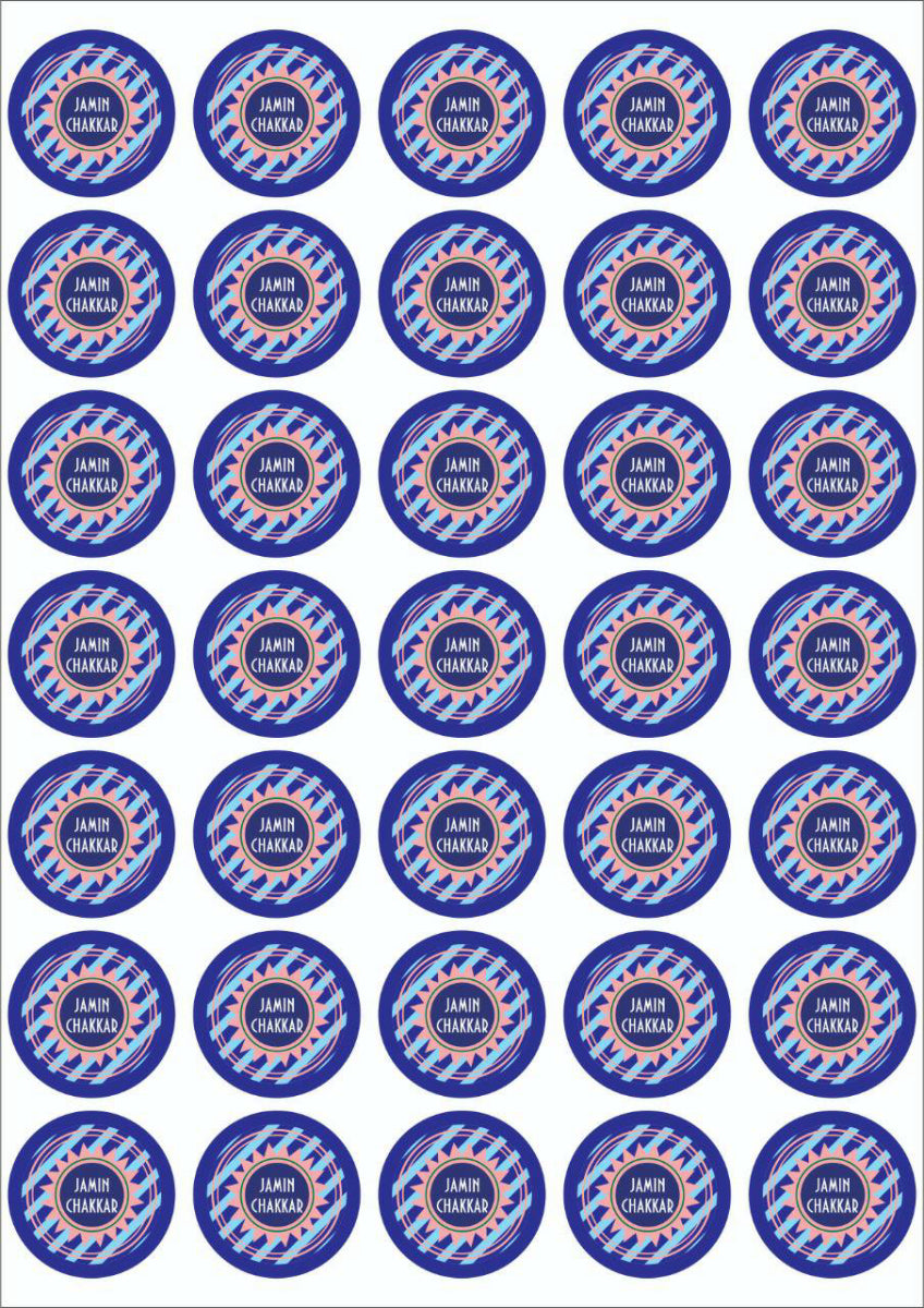 Jameen chakkar Sheet ( 35  Stickers In One Sheet )