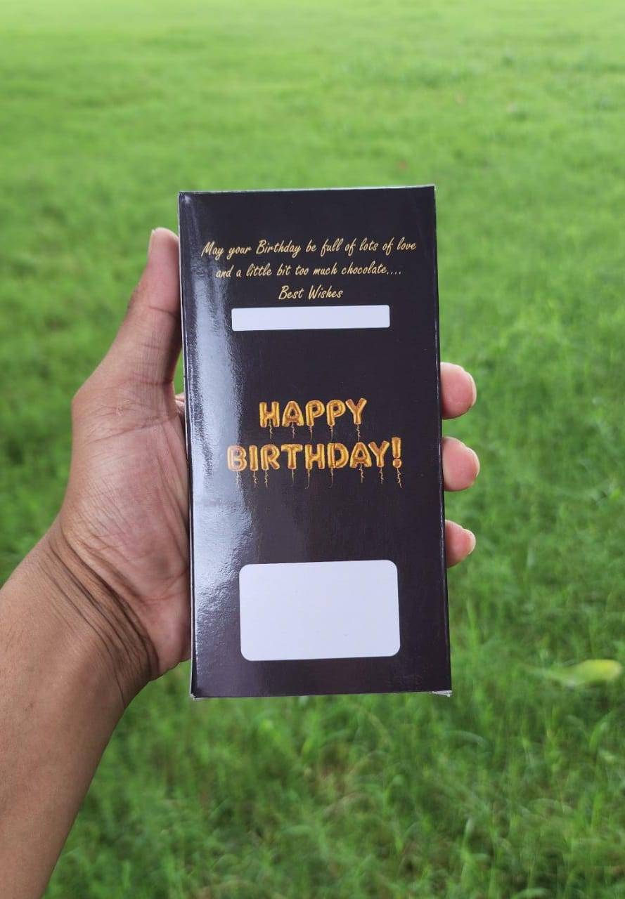 Happy Birthday Bar box
Liminated box with Premium Quality

Size 6.25×3.20×0.5