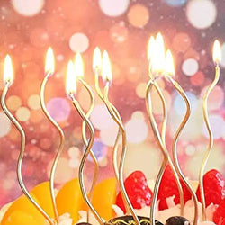 Twisty Golden Long Stick Candle