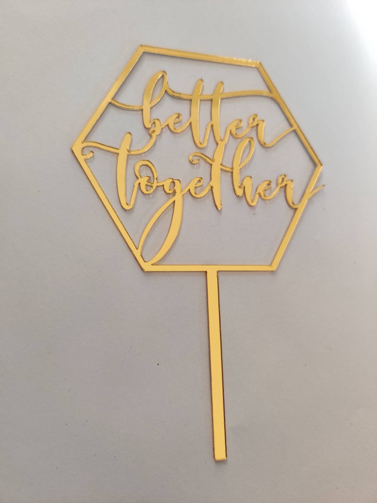 Acrylic Better Together Topper RT00376