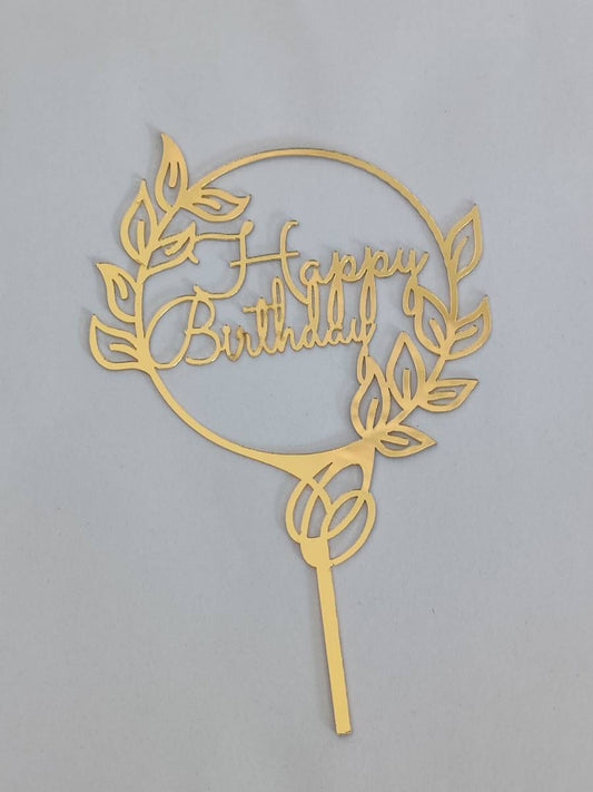 Acrylic Happy birthday Cake Topper RT00361