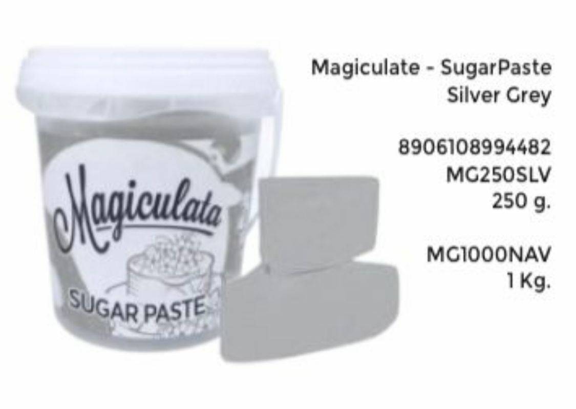 Magiculata sugar paste
silver grey fondant