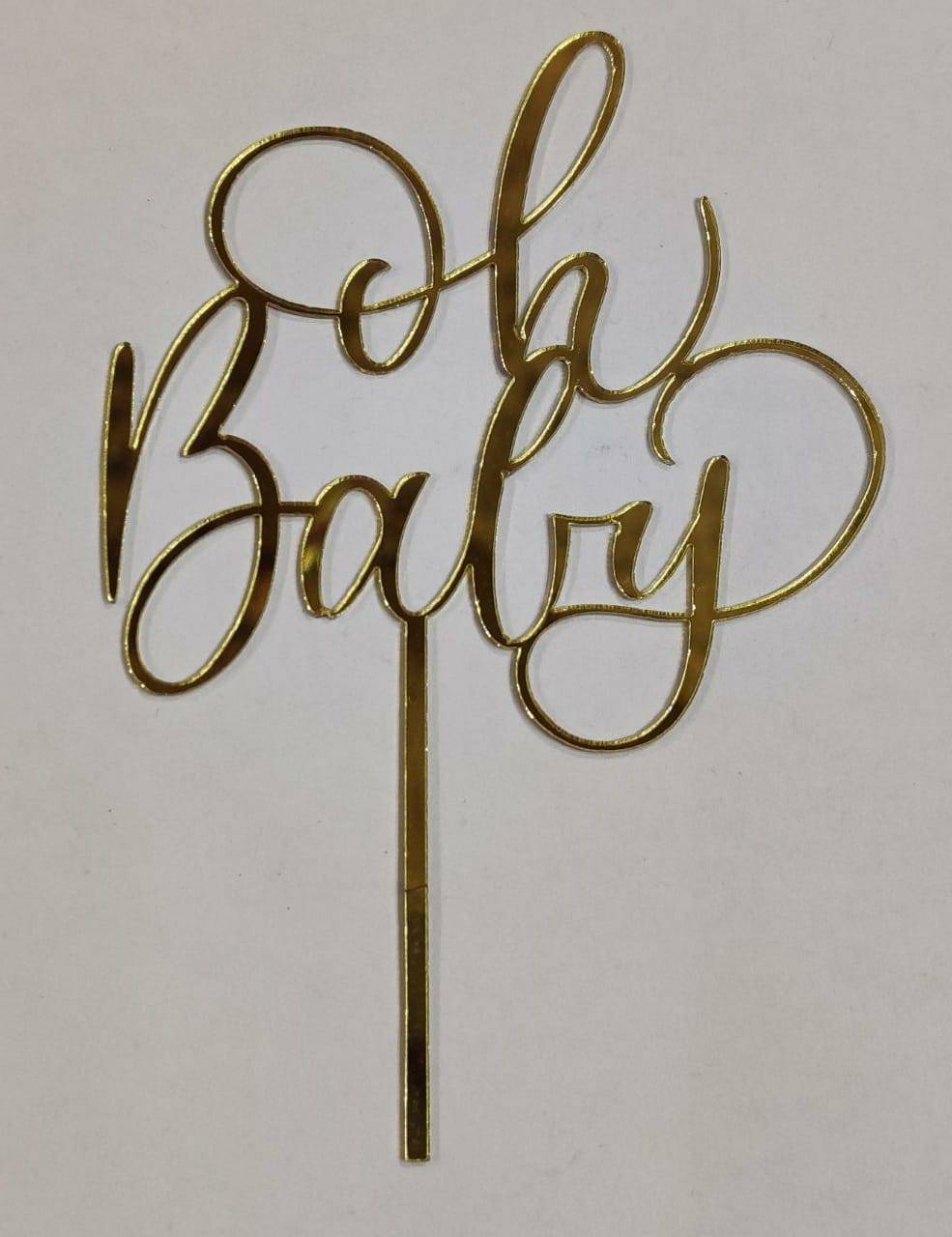 OH Baby Cake  Acrylic Topper