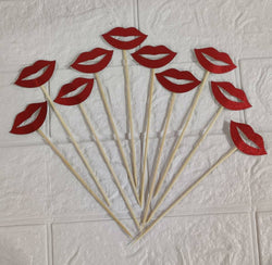 Red Lips Topper Pack of 10 (LWA-087)