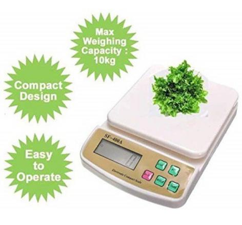 Digital Kitchen Weighing Machine with LCD Display SF400A (10kg)