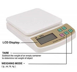 Digital Kitchen Weighing Machine with LCD Display SF400A (10kg)