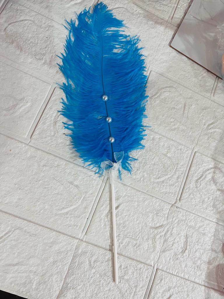 Ostrich feathers Blue