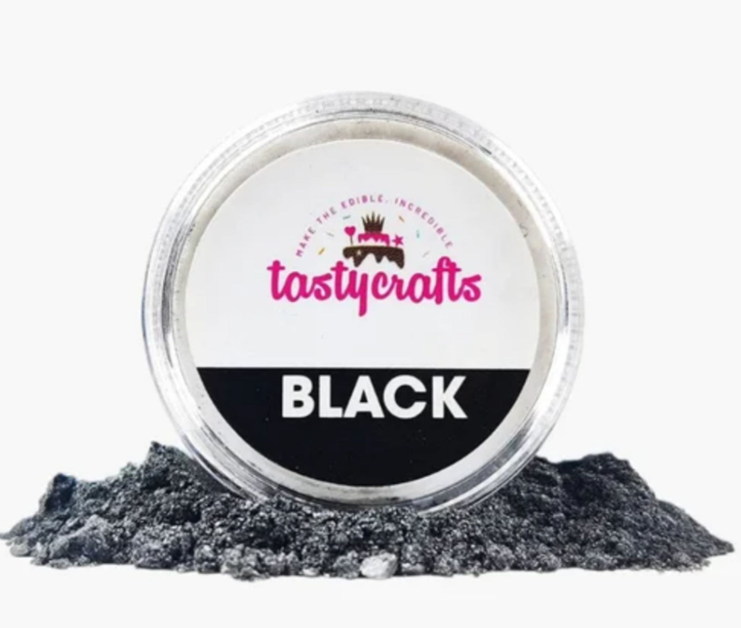 Tasty Crafts Black  Luster Dust
Weight -4.5gm