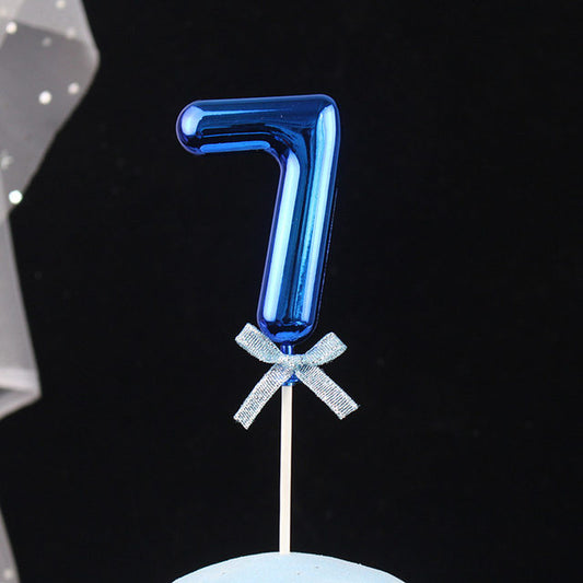 Blue Premium Number Topper