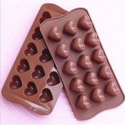 15 Cavity Heart Chocolate Silicone Mould