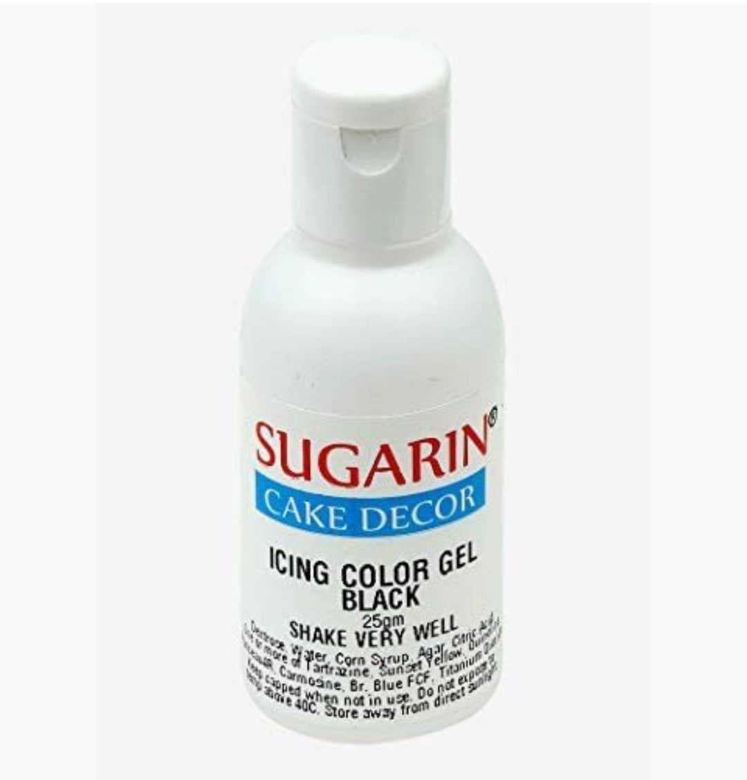 Sugarin Premium Black Gel colour 25ml