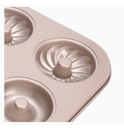 6 Cavity  Floral design donuts Cake tin