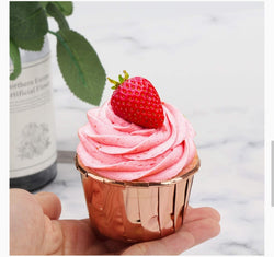 Metallic Golden Cupcake Liner Pack of 50