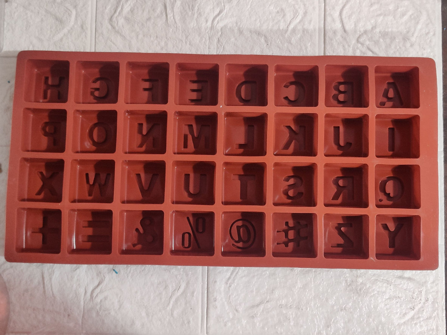 32 cavity Alphabet and symbol Silicon mould