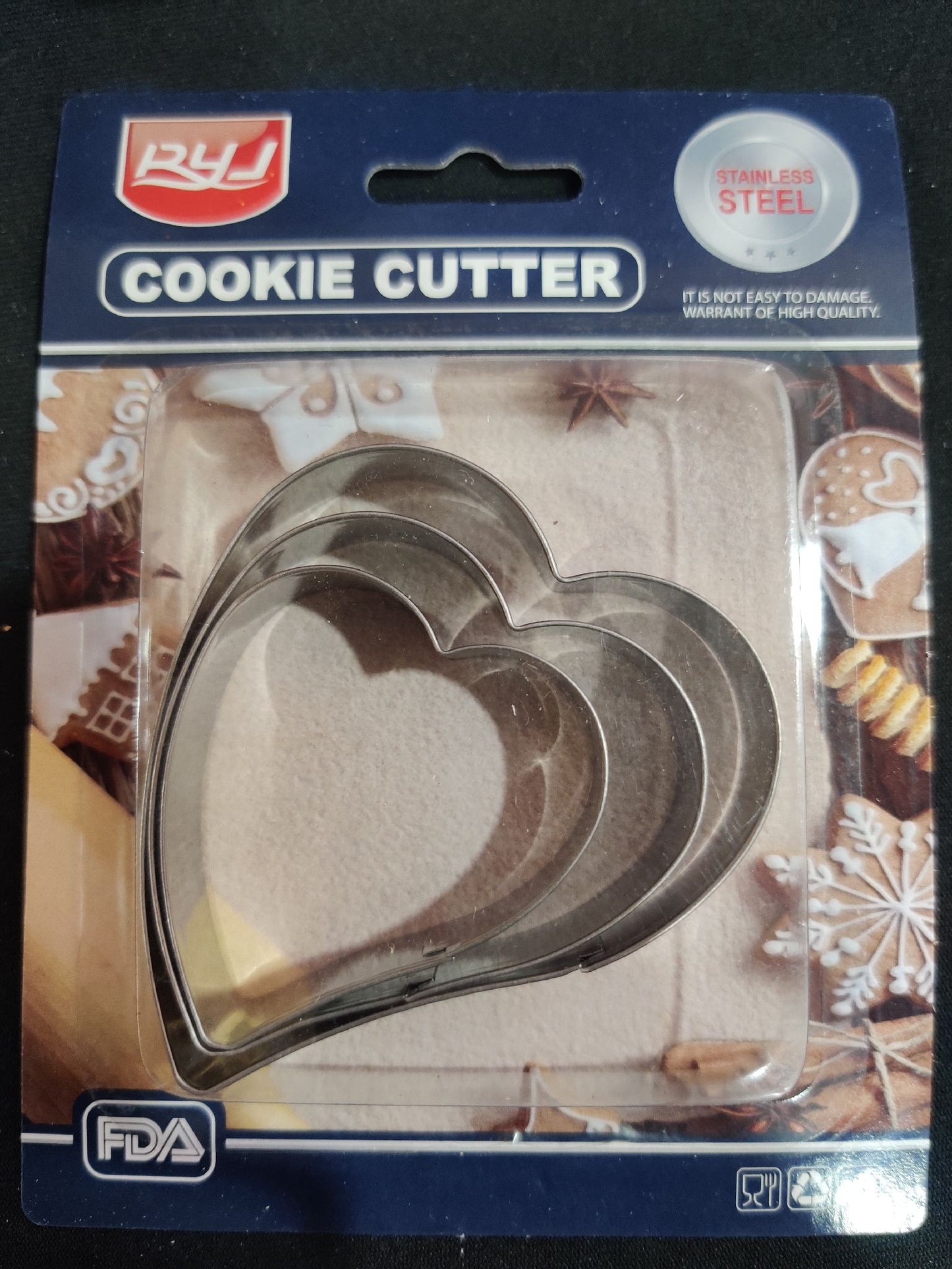 3 In 1 heart Cookie Cutter