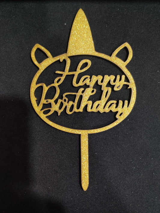 5 Inch Glitter Cake Topper RT00552