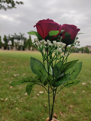 Artificial Rose Flower pack of 3
