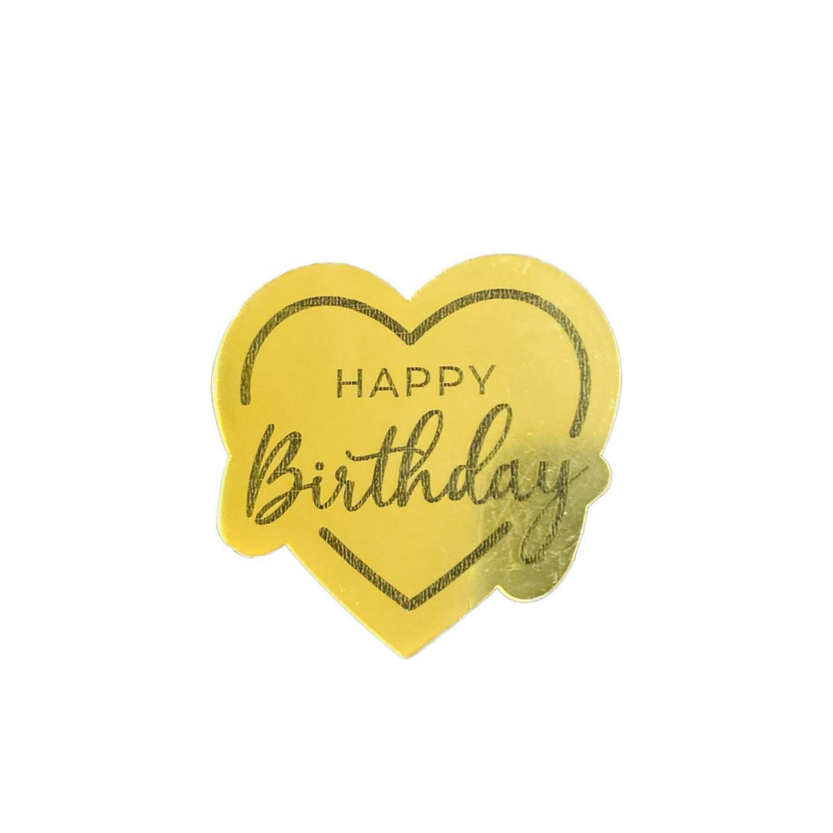 Happy Birthday Coin topper  - 2 inch Pack of 10