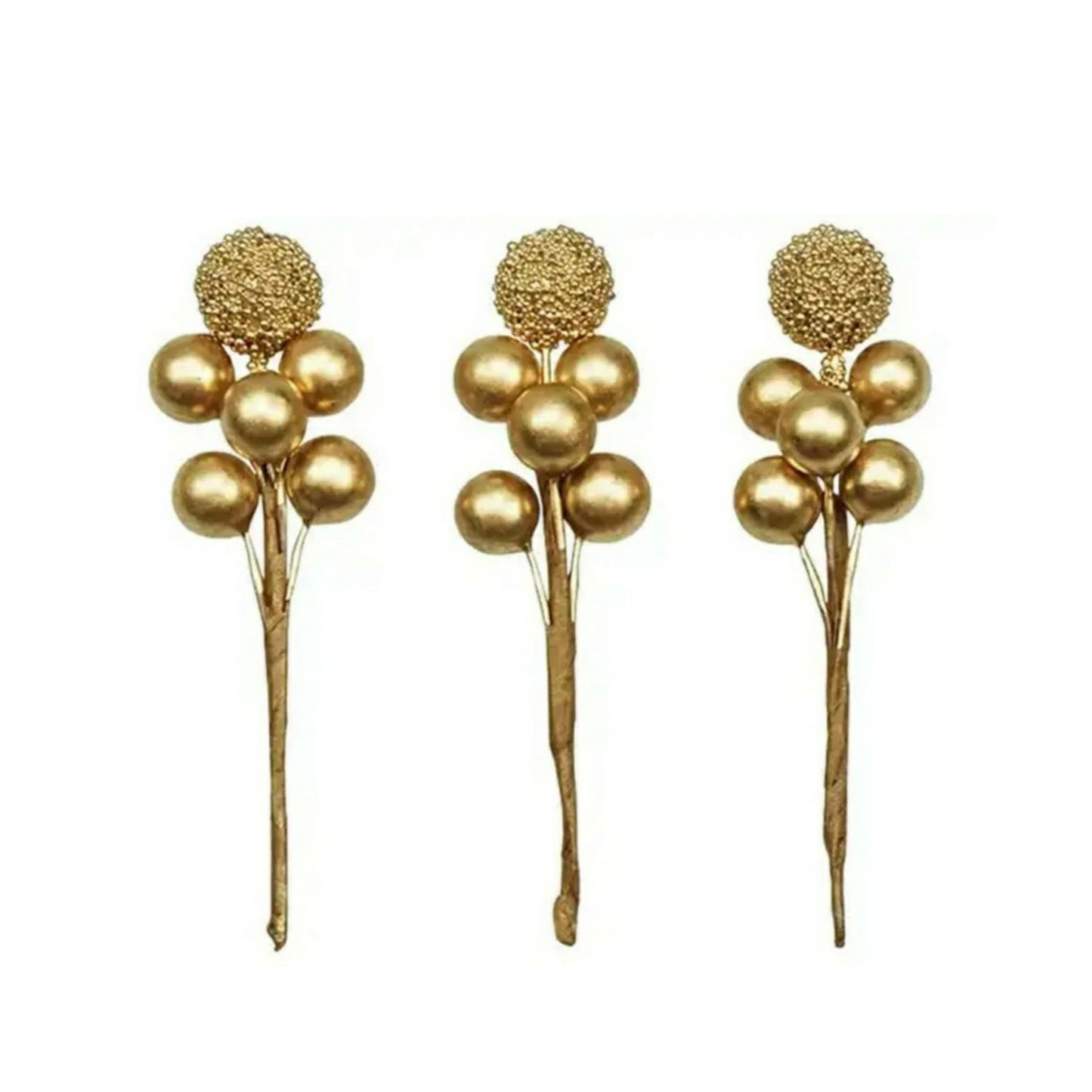 Gold Big Pearl Gift Buds 
Pack of - 3