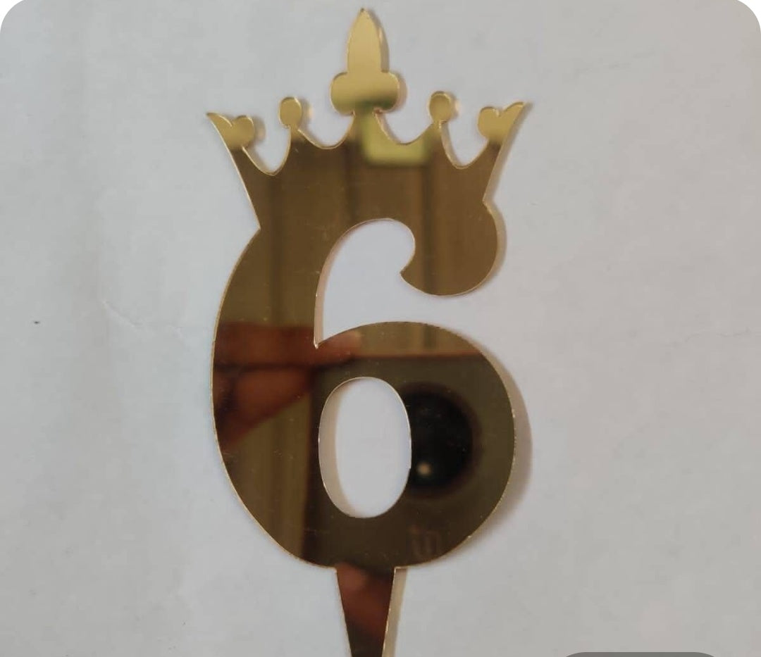 5 Inch 6 Number Topper