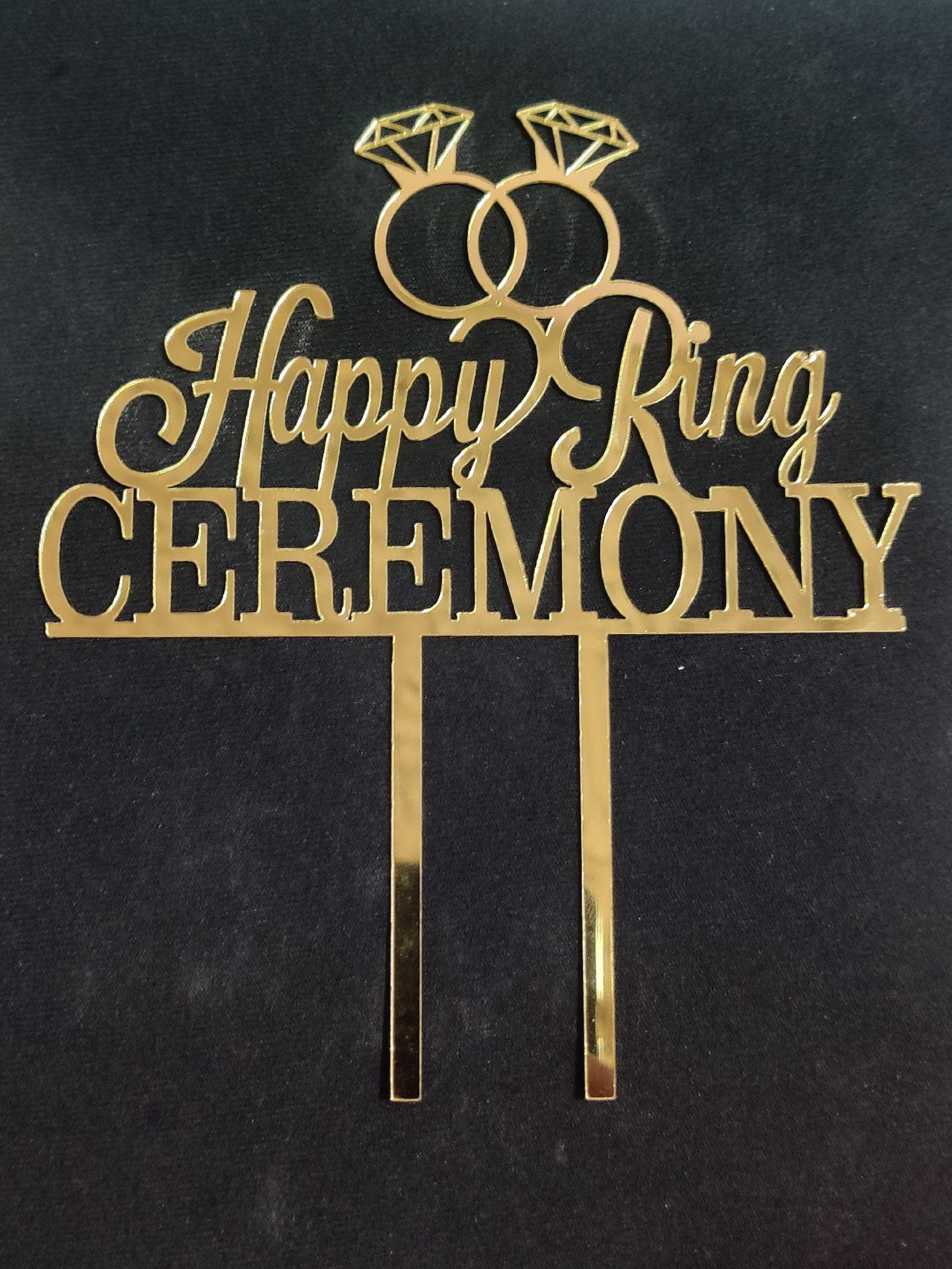 Acrylic Ring Ceremony Topper