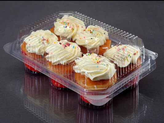 6 Cavity Cupcake Box Cavity Size 2*2*2inch