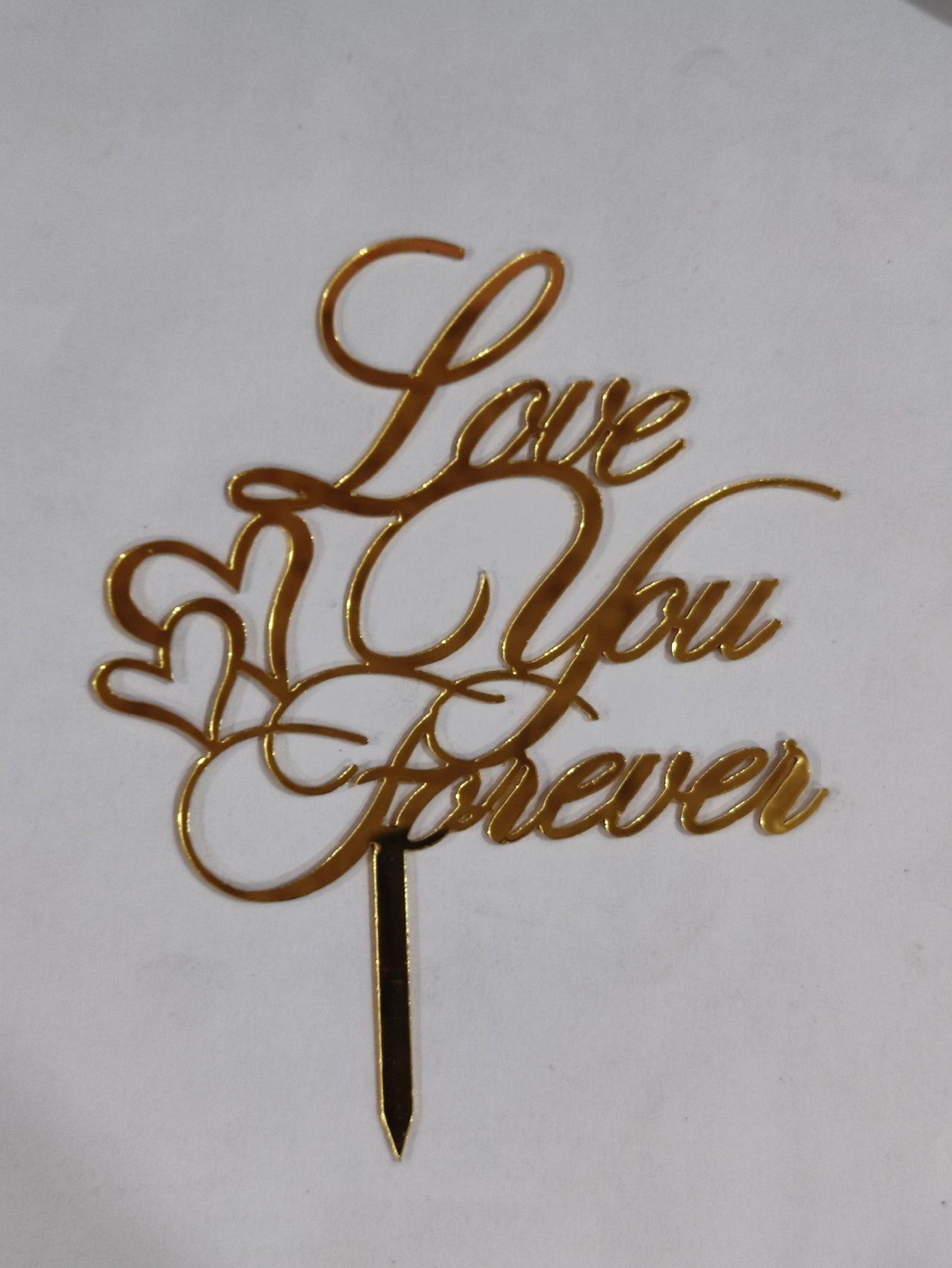 Acrylic Love forever Topper  RT00665