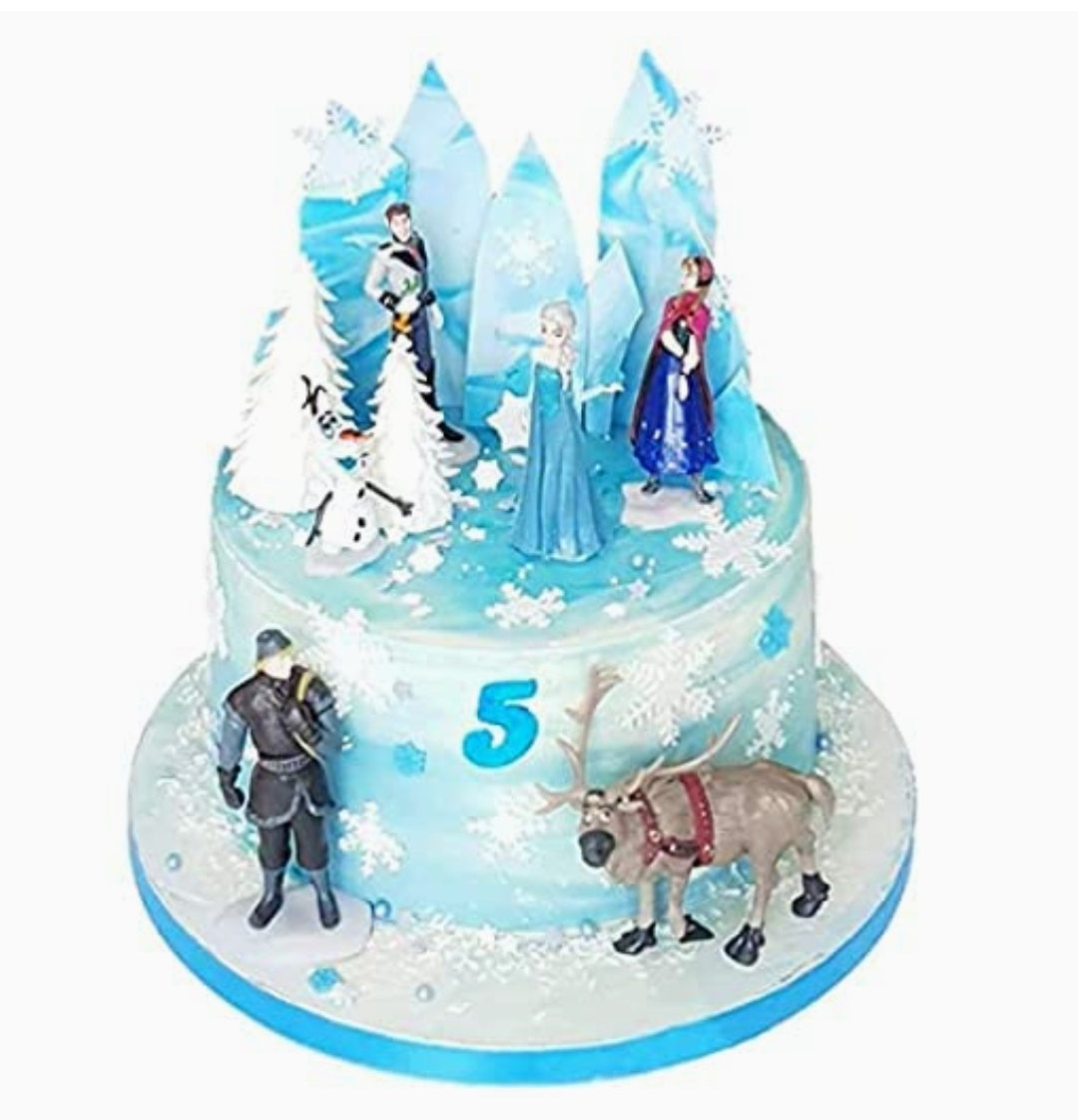 Buy Frozen Birthday Poster Cake Square Shape-Frozen Fiesta