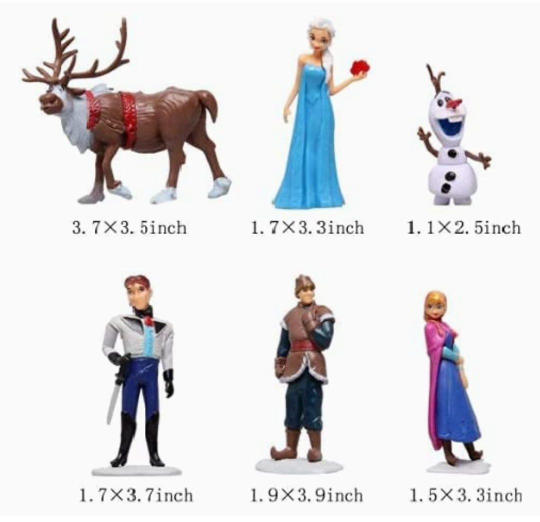 Cake Topper 6 Pcs Frozen Toys