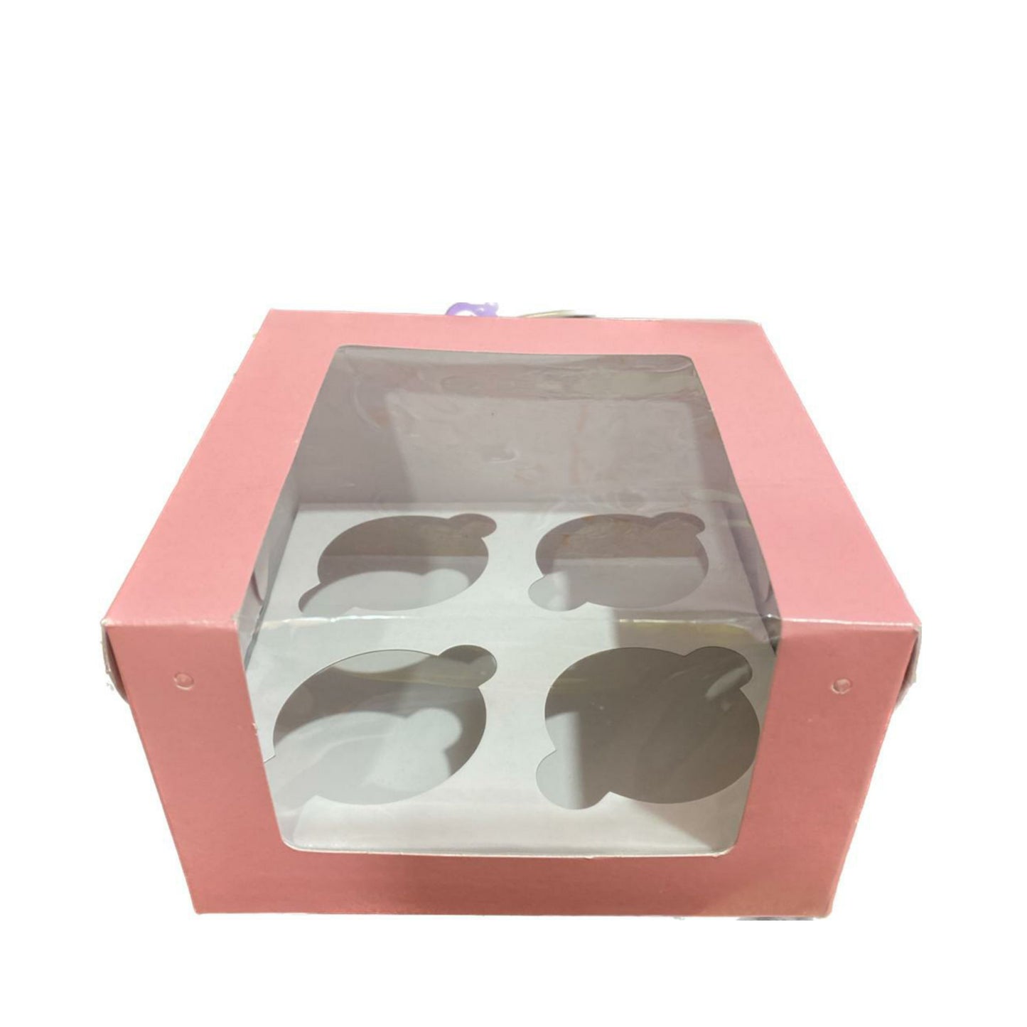 4pc Cupcake Box 6*6*3.75 inch