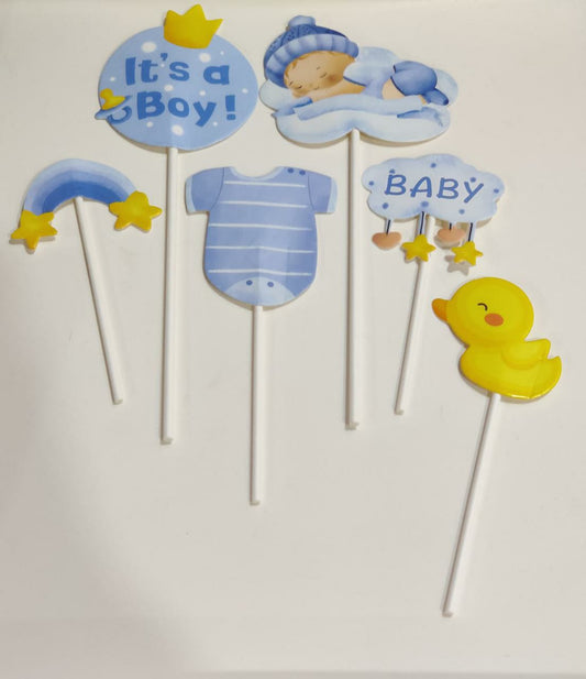 Premium it’s a Boy Topper Set of 6