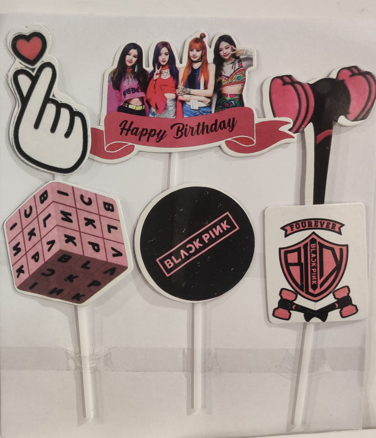 Black Pink Theme Topper