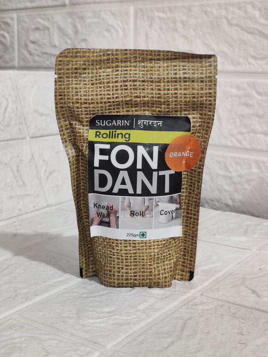 Sugarin Rolling Fondant Orange   225 Gm