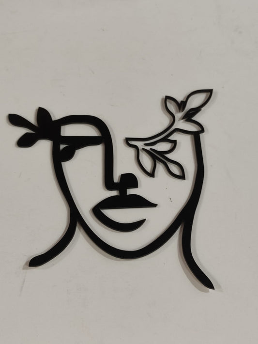 Girl Face Acrylic Topper RT00679